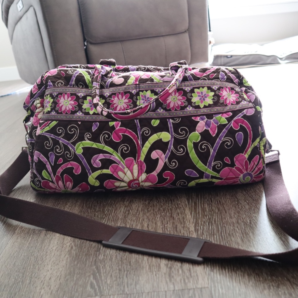 Vera Bradley Purple Punch Small Weekender | Retired Pattern